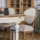Round white dining table AUDE by Robin Interiors
