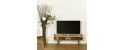 ACTON wooden small tv unit black leg with storage by Robin Interiors