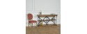 SARTRE Open metal and wood sideboard with shelves / low bookshelf by Robin Interiors