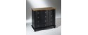 The DIANA Chest of Drawers - Black and Oak shabby chic by Robin Interiors