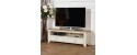 ARCHER black / white wooden tv unit for small space by Robin Interiors