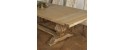 PENELOPE rustic wood extendable rectangle Dining Table for 10 by Robin Interiors