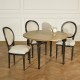 Black round dining table ARLINGTON by Robin Interiors