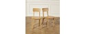 The LUCIENNE Chairs - oak, set of 2, simple by Robin Interiors