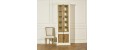 The ARAGON Cabinet - single, slim, tall, ivory and wood by Robin Interiors