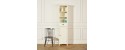 The BELMA Shelf - tall, slim, ivory, bathroom by Robin Interiors