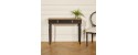 The ANGLOISE Console Table, black/ivory, 2 drawer, compact by Robin Interiors