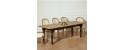 ALEXIS black leg oak Dining Table for 8 by Robin Interiors