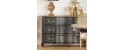 SERRENA ready assembled chest of drawers black By Robin Interiors