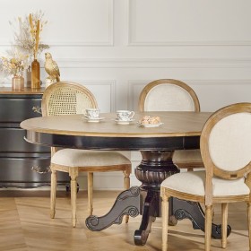 Black dining table AMBOISE by Robin Interiors