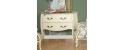 AQUITAINE small fully assembled chest of drawers black / red / white By Robin Interiors