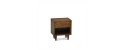 BRODLEY wooden low bedside table modern rustic bedside table by Robin Interiors