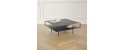 GREENWICH black square coffee table modern metal by Robin Interiors
