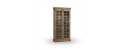 HENRY bookcase oak / tall storage cabinet with doors and shelves by Robin Interiors