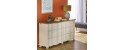 The GOODMOON Double Chest of Drawers - matt ivory, oak, 6 drawer by Robin Interiors