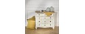 DIANA white and oak chest of drawers assembled 4 drawers By Robin Interiors