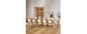 The large ivory extendable AUDE Dining Table for 12 -14 by Robin Interiors