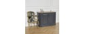 DANIEL Grey painted sideboard shabby chic 120cm by Robin Interiors