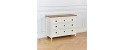 HORACE shabby chic chest of drawers oak and white By Robin Interiors