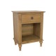 OLIVIA - Shabby chic bedside table in Oak