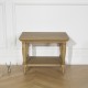 EDINBURGH - Shabby chic oak side table