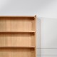 DALHIA - Scandi wooden bookcase, 4 shelves