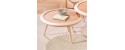 JACQUELINE SMALL small oak coffee table round part of nest by Robin Interiors