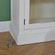 KENNETH - Shabby chic solid wood display cabinet, 2 doors
