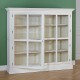 KENNETH - Shabby chic solid wood display cabinet, 2 doors
