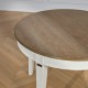 HAUSSMANN - Shabby chic round and white oak dining table