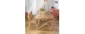 LUCETTE wood extendable Dining Table for 8-10 by Robin Interiors