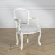 LOUVRE - Grey French Dining Chair with Arms