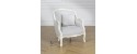 VICTOR - Grey French Shabby Chic Armchair
